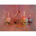 Perfectpretend Chandelier Skull-Bone  4 Life-Size Skulls on Femur Frame PE1413086